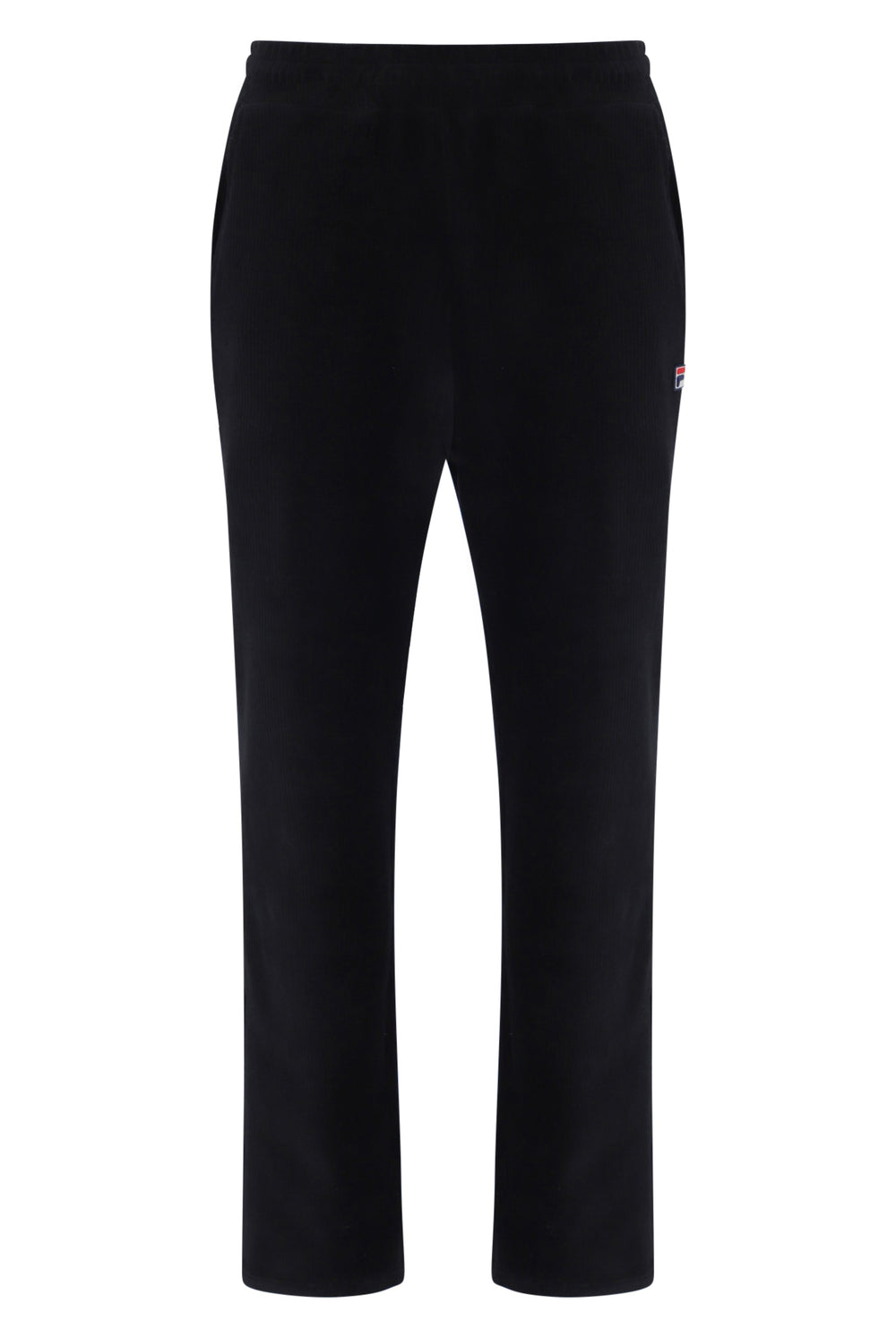Displays the Black 'FILA' branded Gonz Corduroy Pant