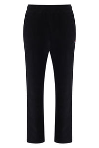Displays the Black 'FILA' branded Gonz Corduroy Pant