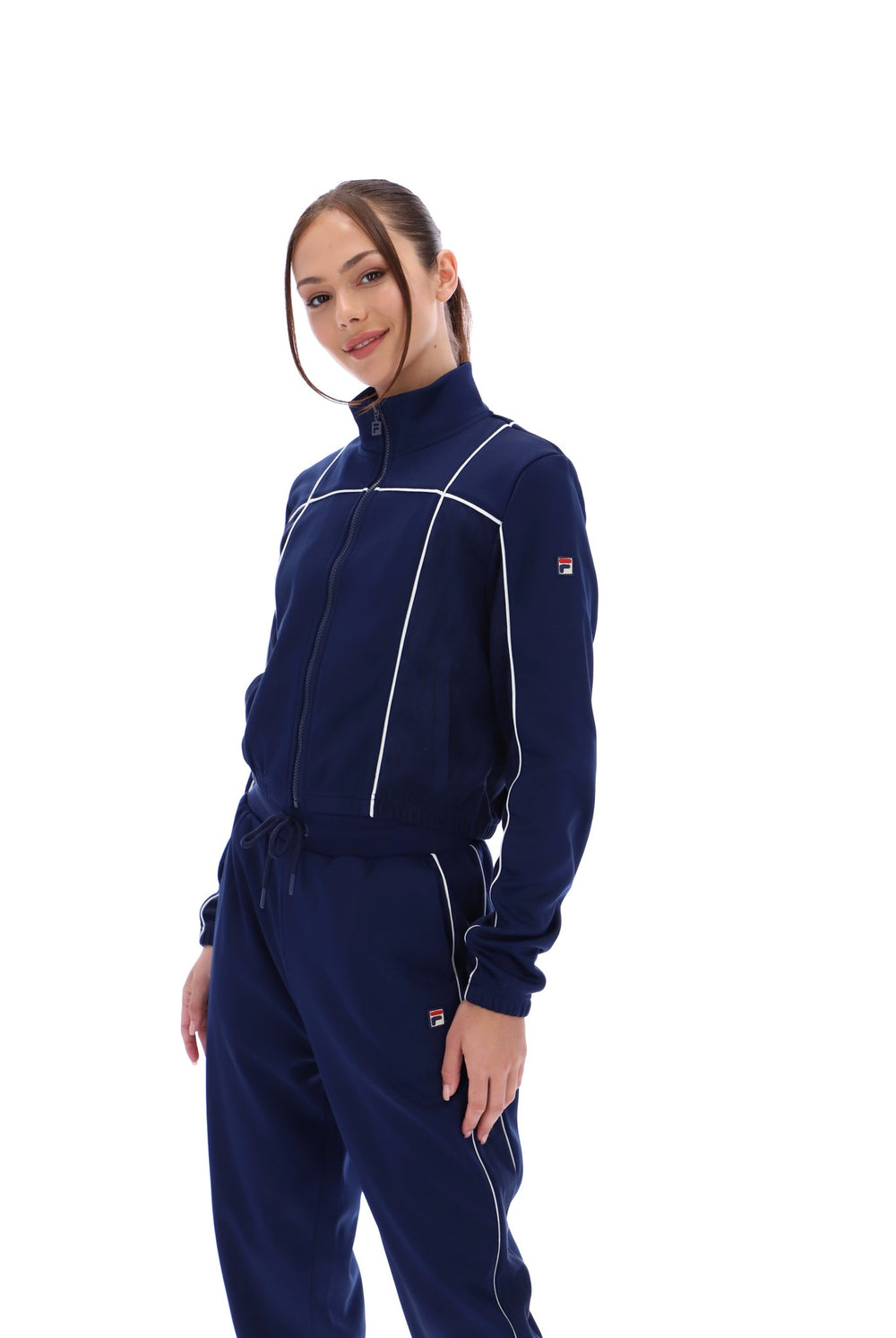 Haiden Cropped Track Top