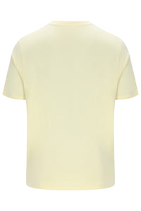 Displays the Double Cream and White 'FILA' branded Hanford T-Shirt