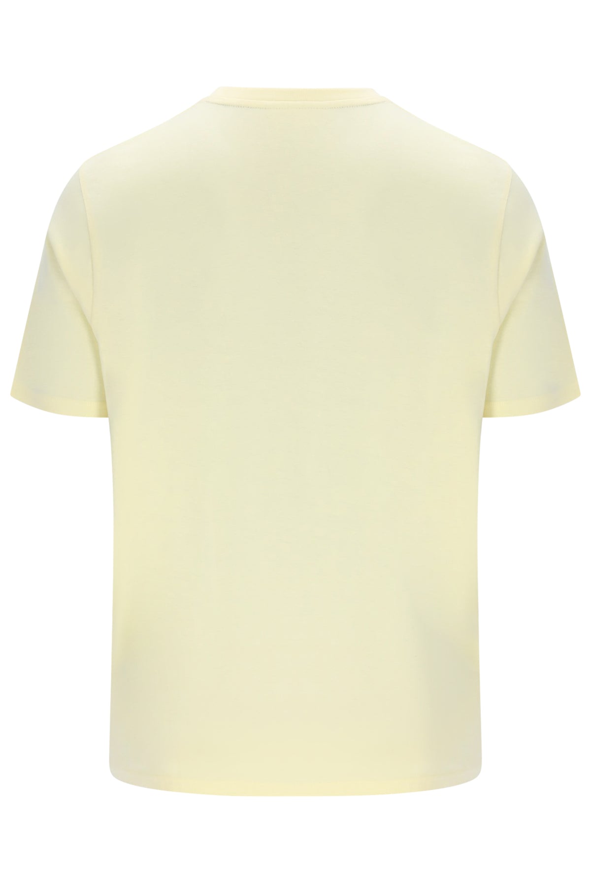 Displays the Double Cream and White 'FILA' branded Hanford T-Shirt