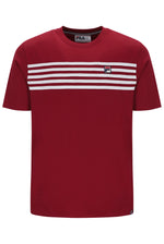 Displays the Sun Dried Tomato 'FILA' branded Hanford T-Shirt