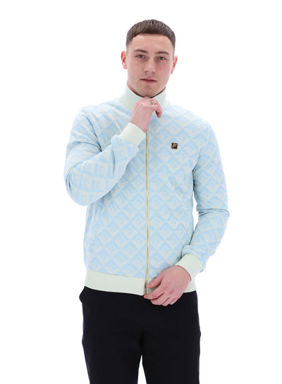 Hank Jacquard Geo Track Top