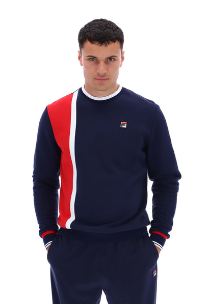 Fila straight deals blocked crew sweater