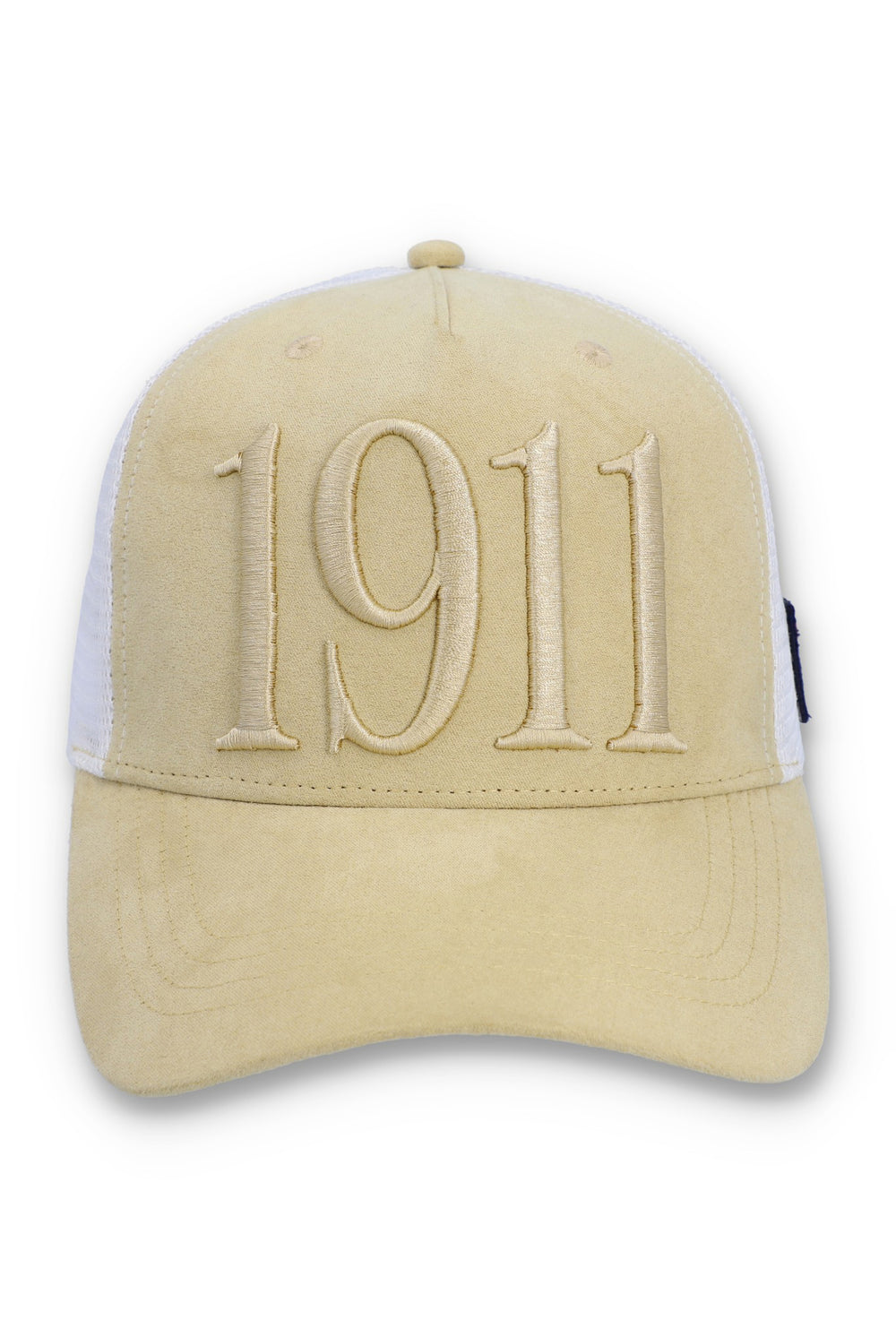 Classic Beige Hazza Large 1911 Embroidered Mesh-Back Cap