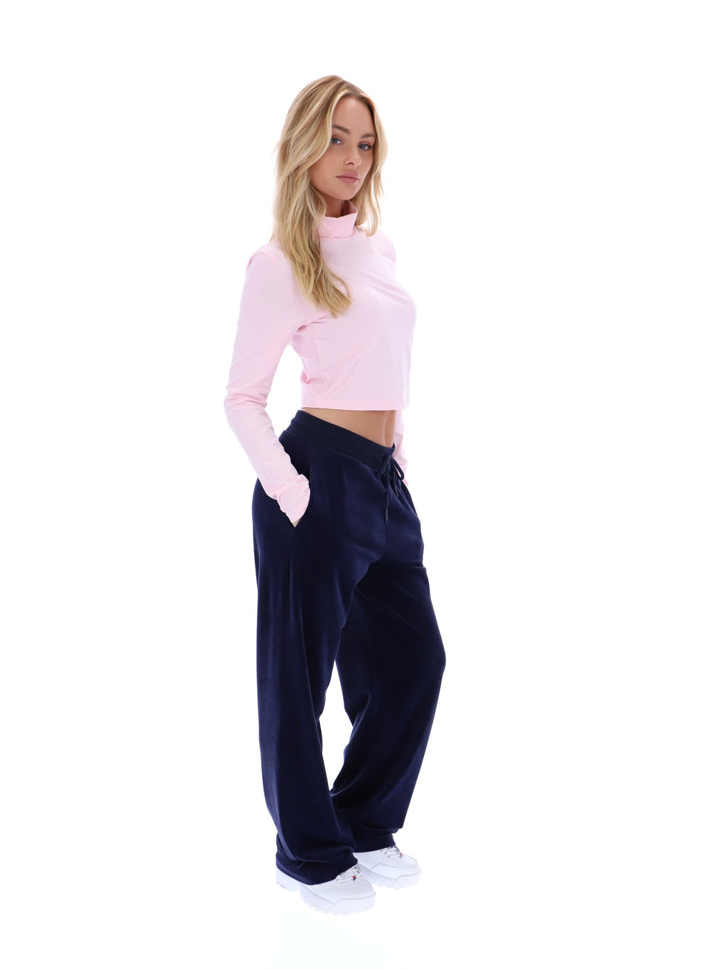 Heidi Cropped Roll Neck Top