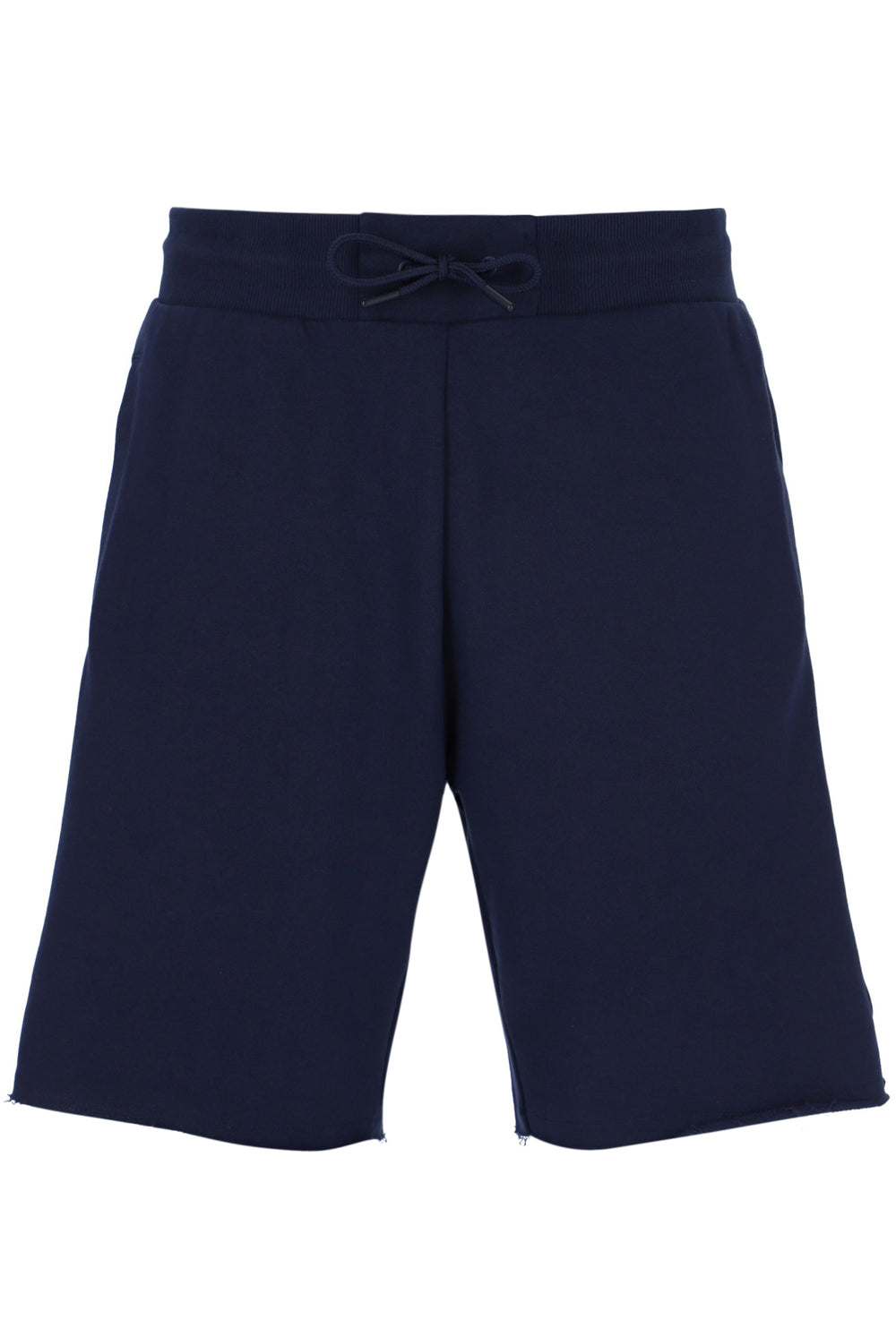 Navy Raw Hem Short