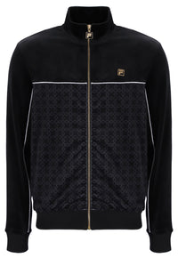 Black Higgans Full Zip Velour Jacket