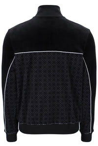 Black Higgans Full Zip Velour Jacket