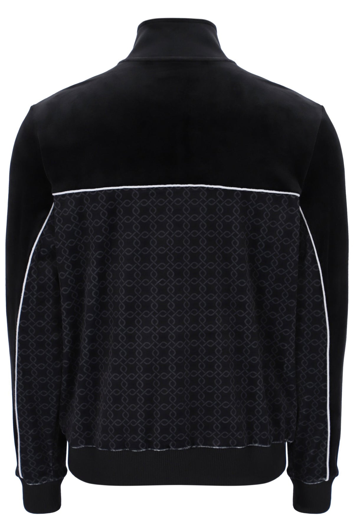 Black Higgans Full Zip Velour Jacket