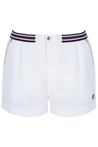 White High Tide Terry Pocket Stripe Shorts