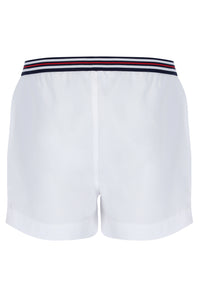 White High Tide Terry Pocket Stripe Shorts