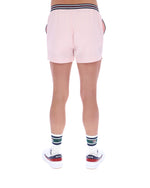 Pale Pink High Tide Terry Pocket Stripe Shorts