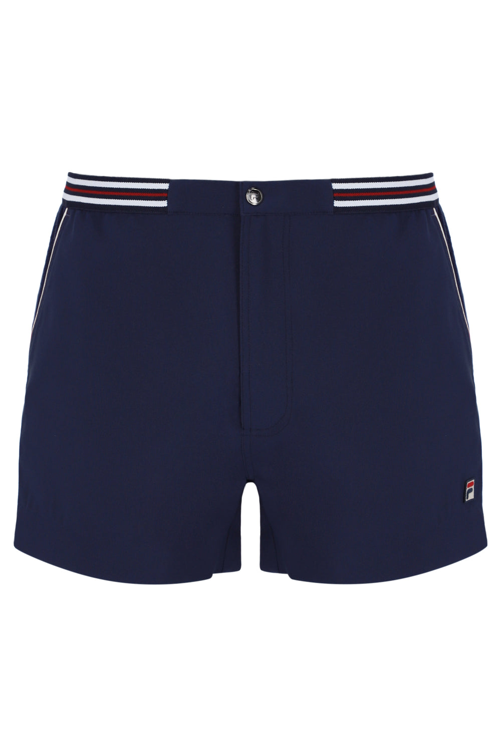 Fila Navy High Tide Terry Pocket Stripe Shorts