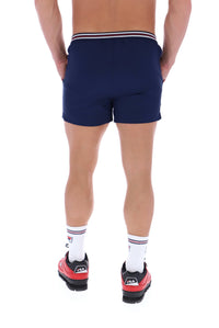 Fila Navy High Tide Terry Pocket Stripe Shorts