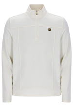 White jacket with a FILA logo on a white background