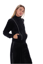 Black Honey Velour Track Top