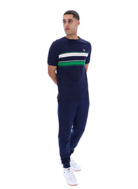 Fila Navy Iggy Striped T-Shirt