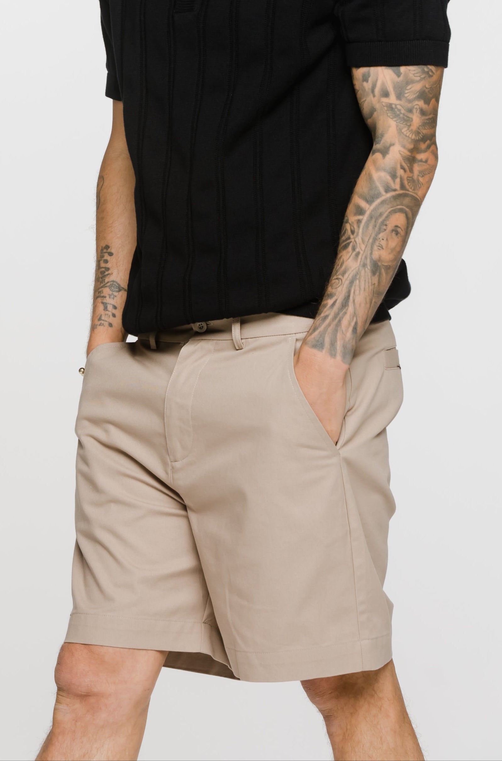 パンツ OMMO IRREGULAR SHIRRING SHORT PT& CAMI Gorilla Wear Cortez 2-In-1 Shorts - Black šių įprasto