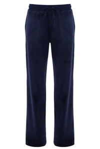 Navy blue pants on a white background