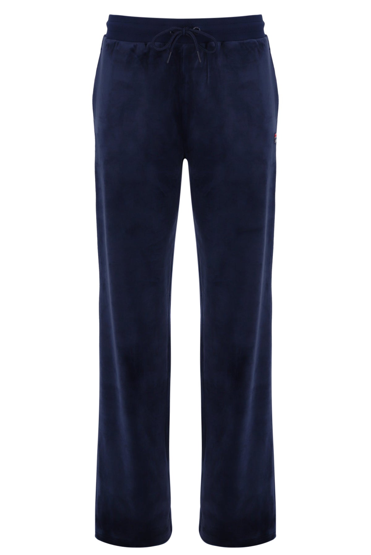 Navy blue pants on a white background