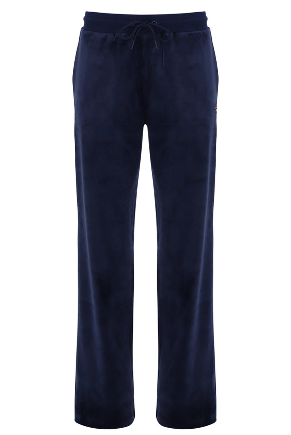 Navy blue pants on a white background