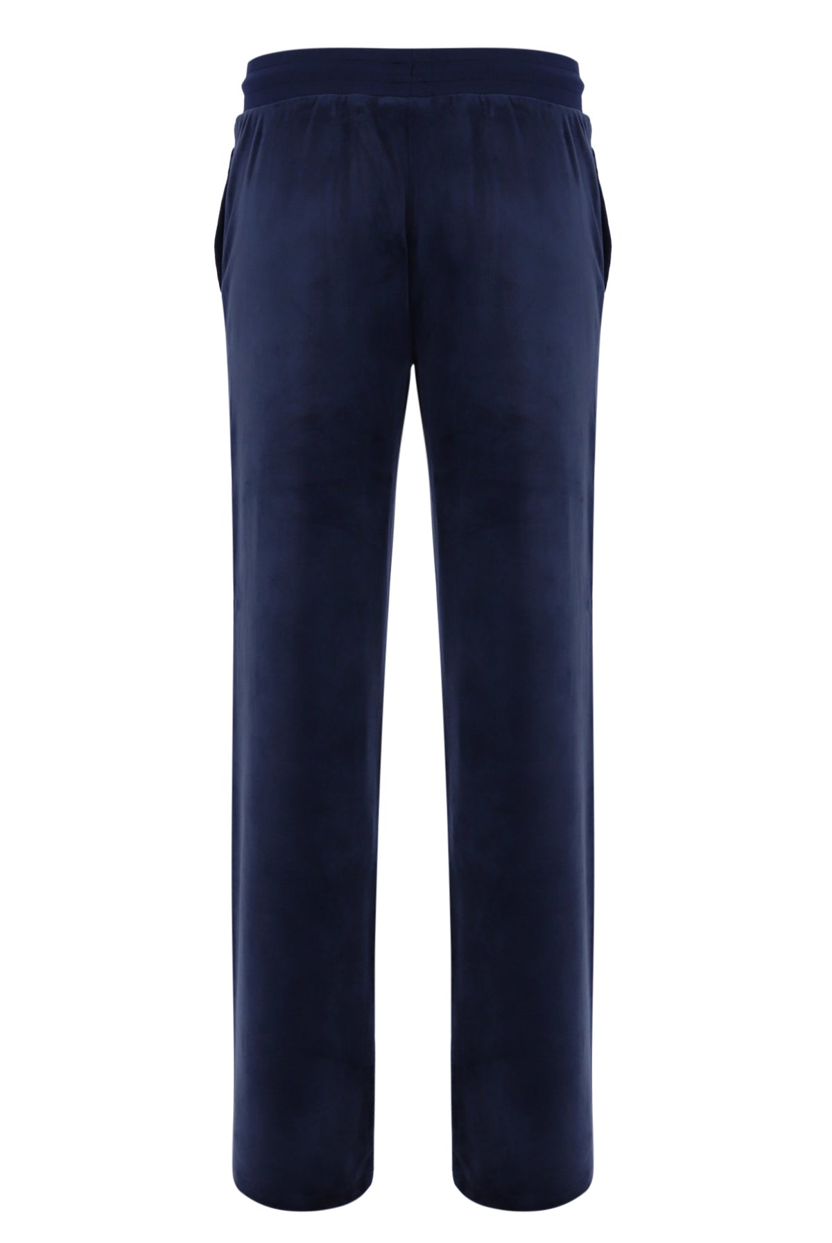 Navy blue pants on a white background