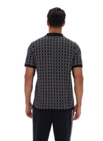 Jackson Jacquard Knit Zip Polo Shirt