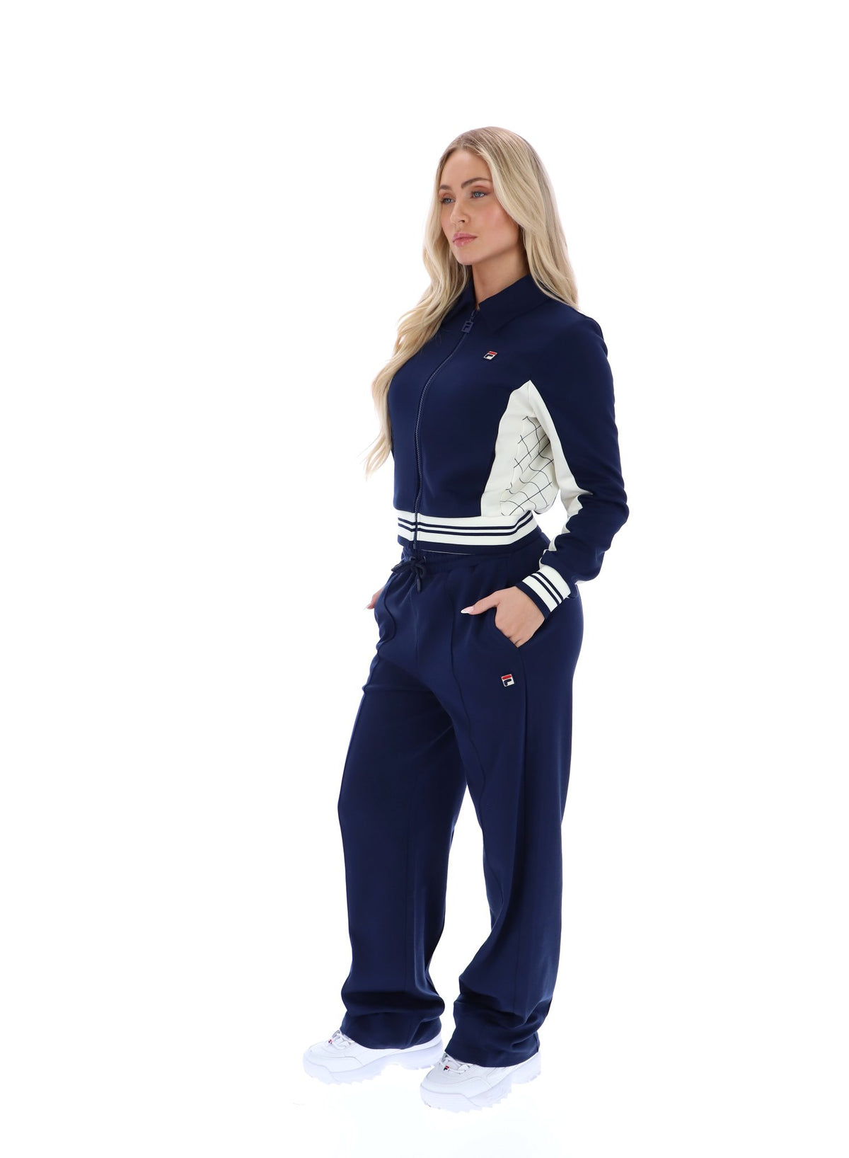 Jelena Cropped Zip Up Track Top