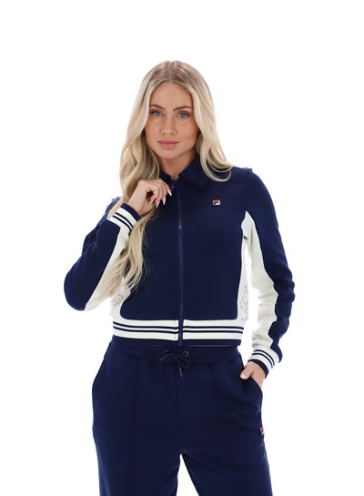 Jelena Cropped Zip Up Track Top