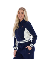 Jelena Cropped Zip Up Track Top