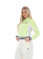 Jelena Cropped Zip Up Track Top