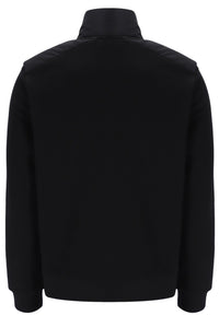 Displays the Black 'FILA' branded Jerry Full Zip Padded Jacket