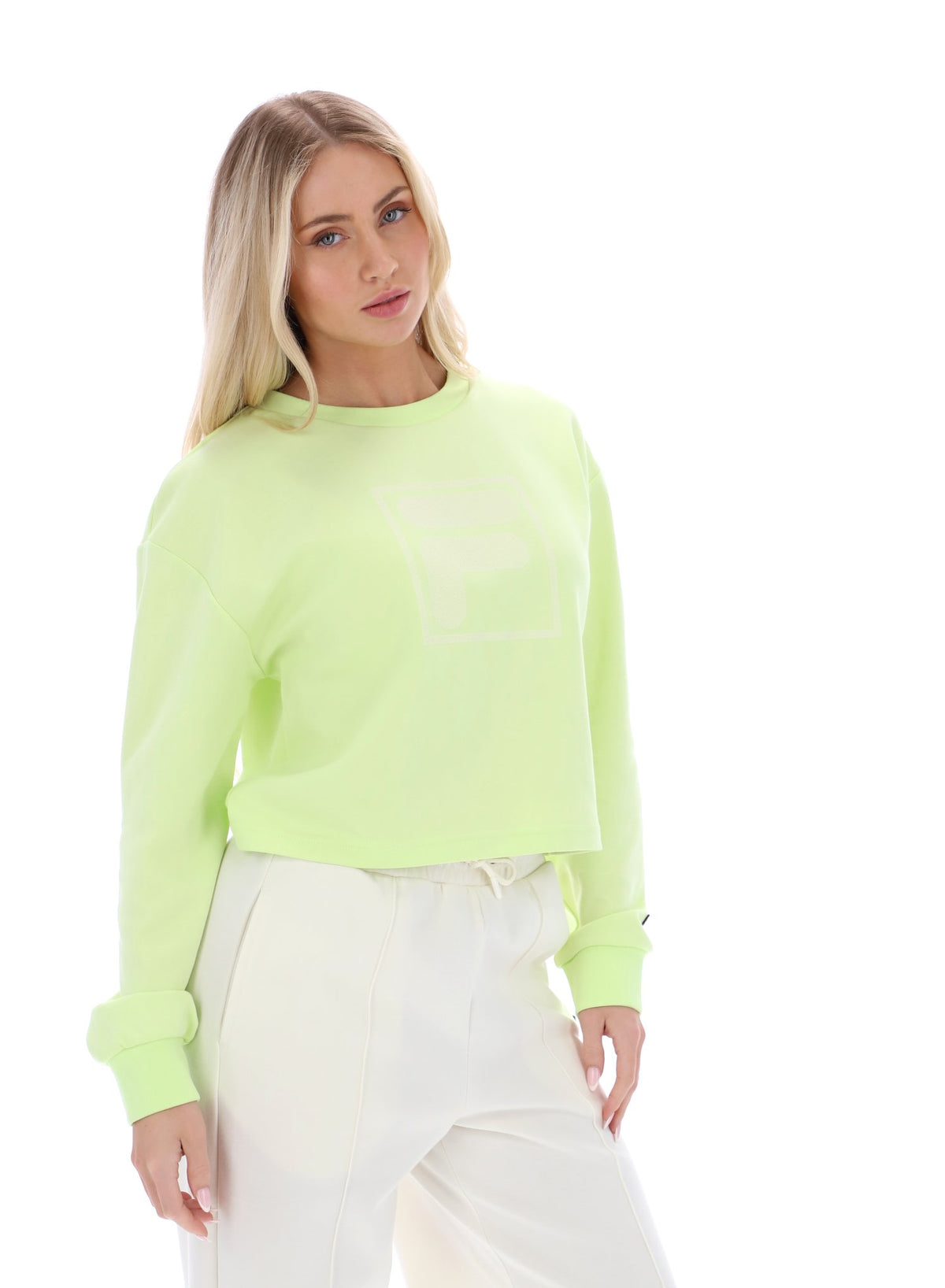 Shadow Lime Jorie Wide Crew Neck Sweatshirt