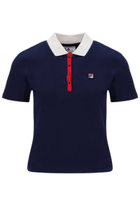 Fila Navy Juno Fitted Iconic Polo