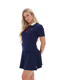 Fila Navy Juno Fitted Iconic Polo
