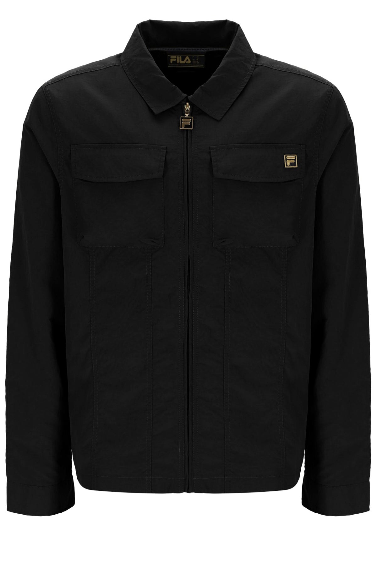 Black Kasa Zip-Through Overshirt