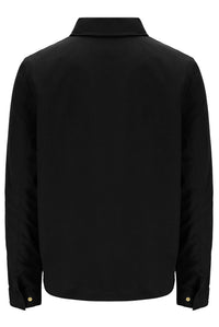 Black Kasa Zip-Through Overshirt