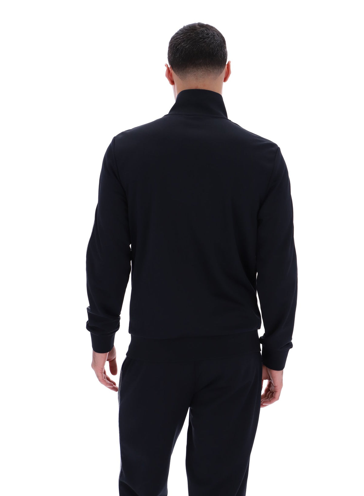 Black Keith Contrast Stitch Track Top