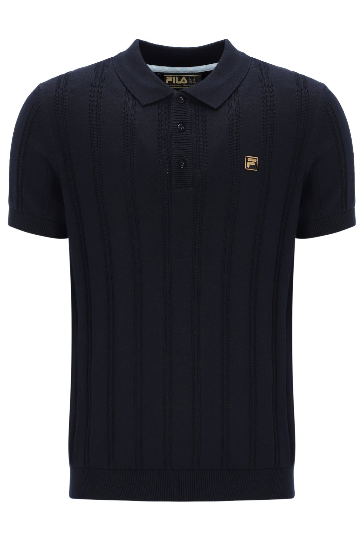 Kennedy Textured Stripe Knit Polo