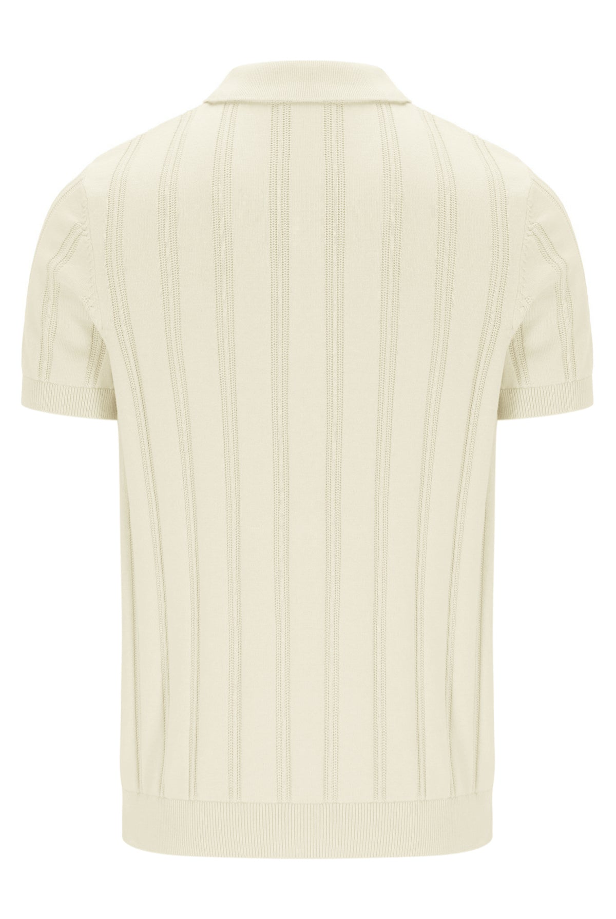 Kennedy Textured Stripe Knit Polo