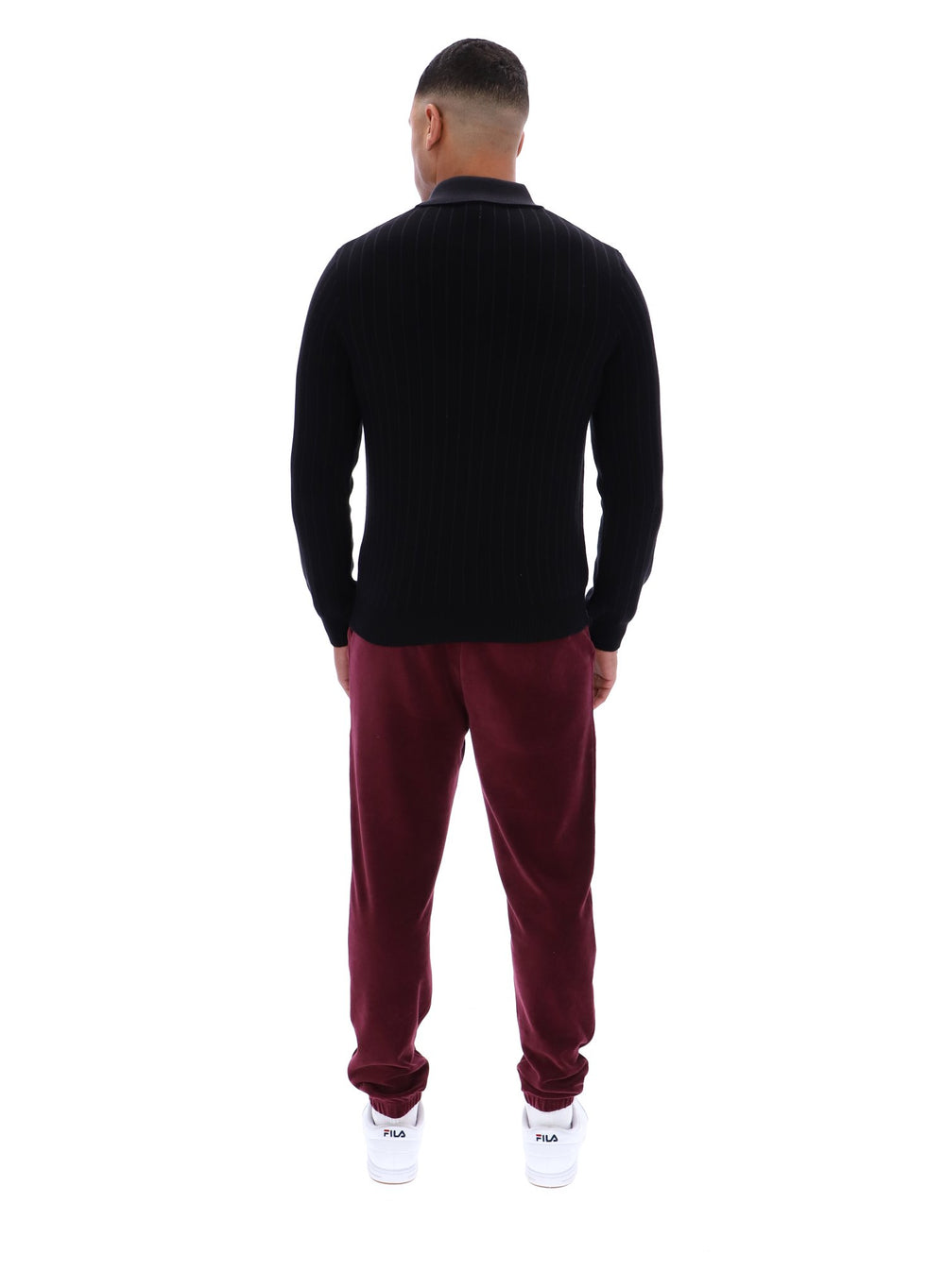 Kobe Striped Knit Polo
