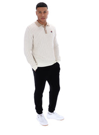 Gardenia Kobe Striped Knit Polo