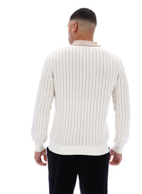 Gardenia Kobe Striped Knit Polo