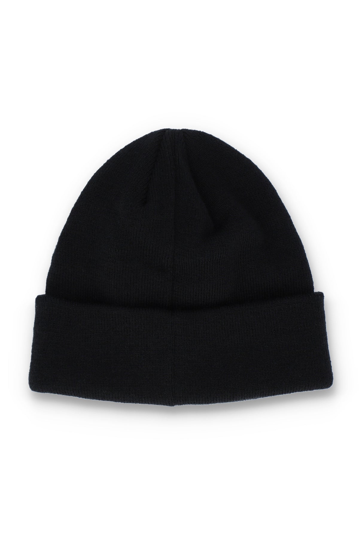 Black Karts Fine Rib Turn Up Beanie
