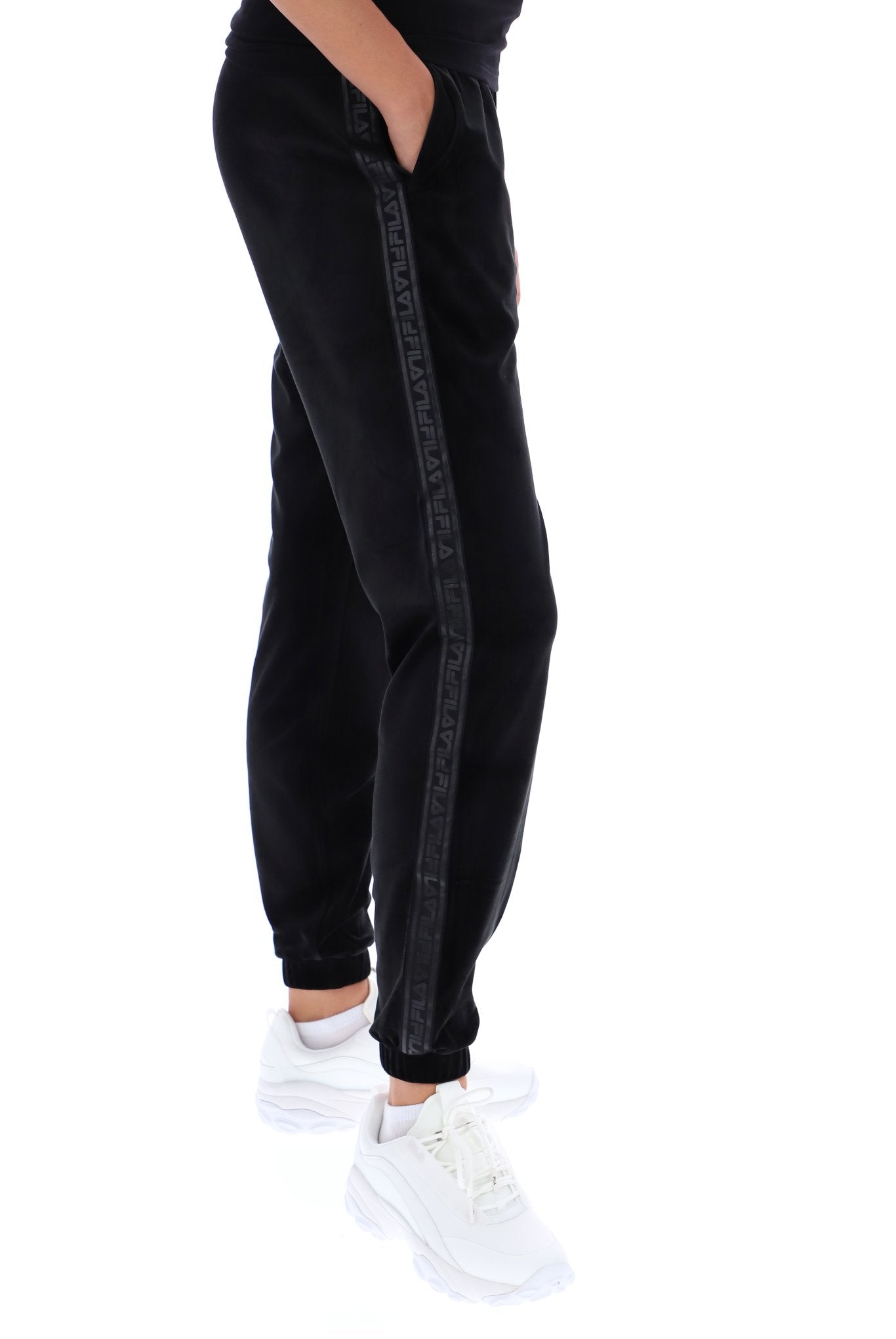 Fila tape cheap velour track pants