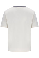 Displays the Gardenia & Navy 'Fila' branded Lance T-Shirt