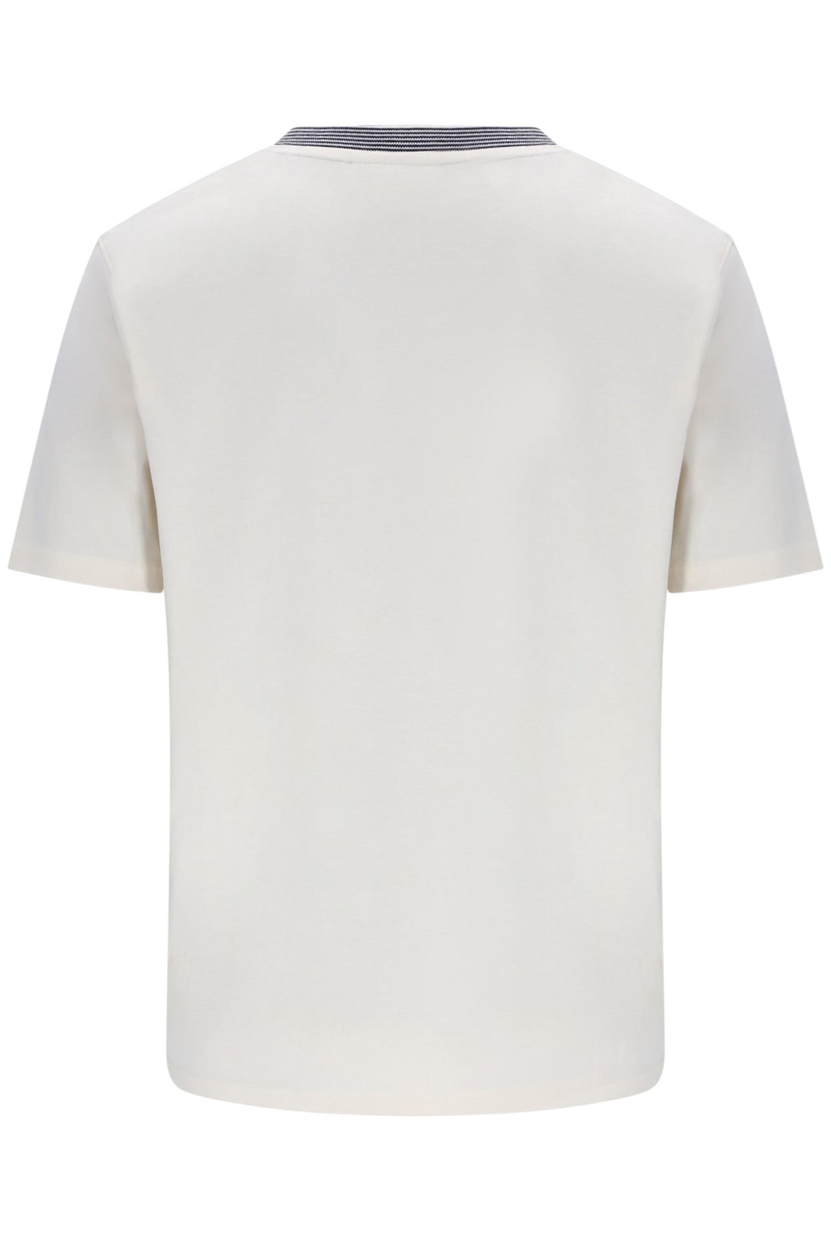 Displays the Gardenia & Navy 'Fila' branded Lance T-Shirt