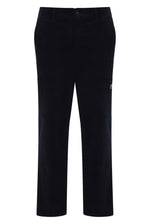 Displays the Black 'FILA' branded Lanz Corduroy Pocket Pant