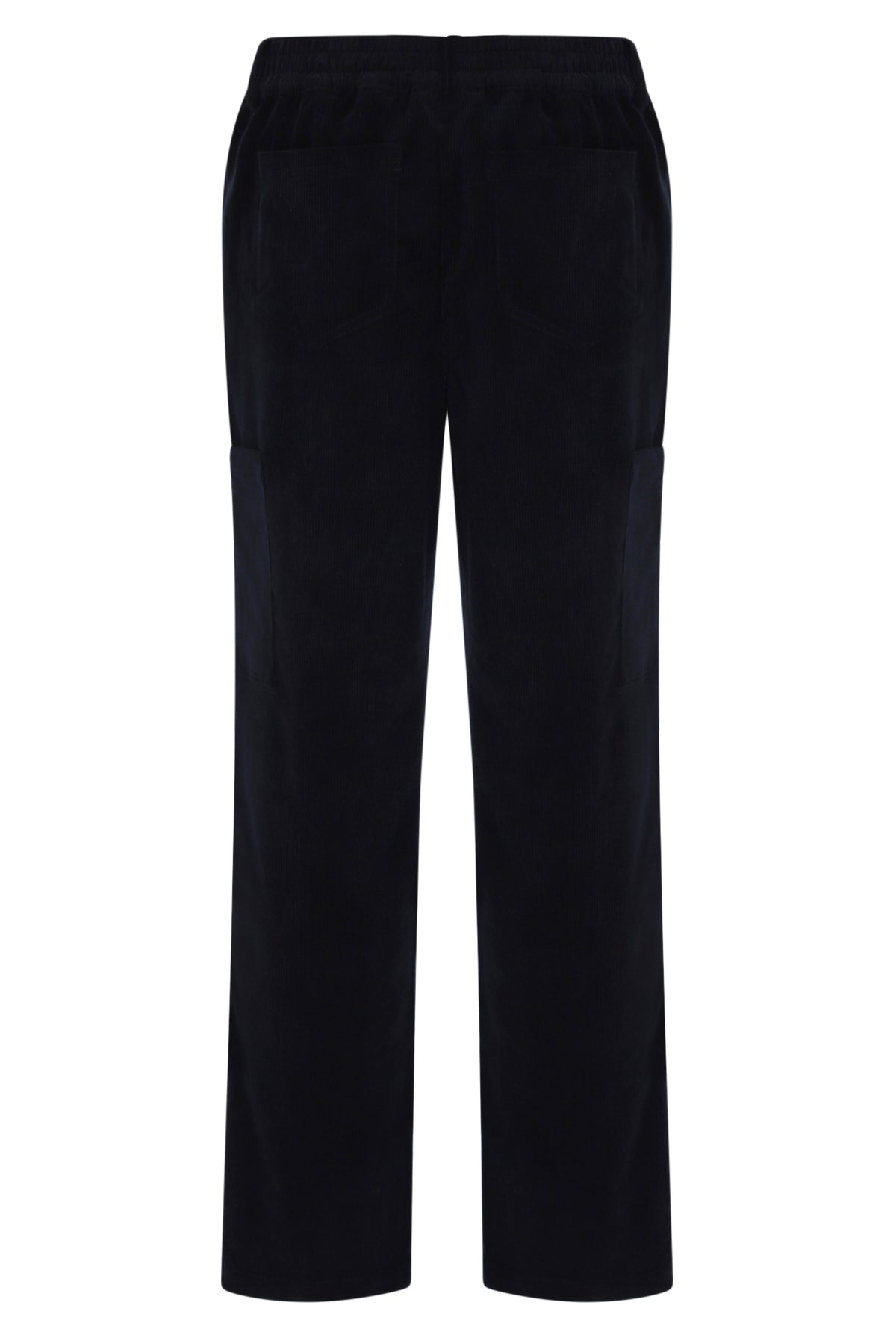 Displays the Black 'FILA' branded Lanz Corduroy Pocket Pant